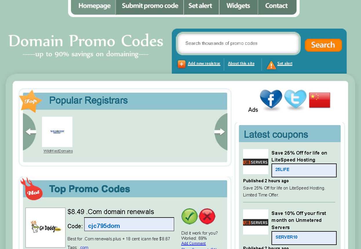 Save With Your Domain Promo Codes Today